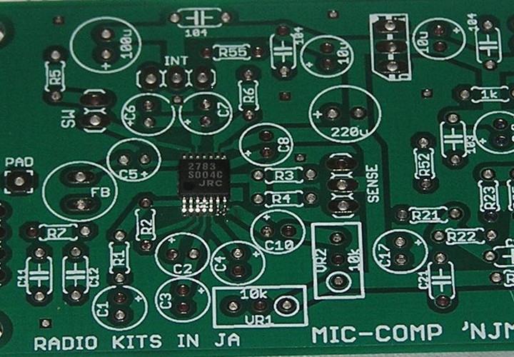 RADIO KITS IN JA : 「alc内蔵モノラルアンプ NJM2783」を使ったマイク