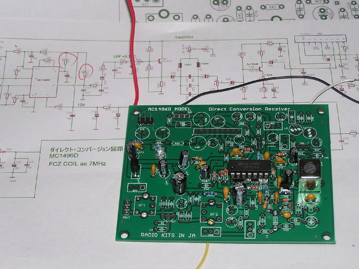 RADIO KITS IN JA : MC1496を受信に使う。（3.5MHz, 7MHz ダイレクトコンバージョン受信機 製作案)