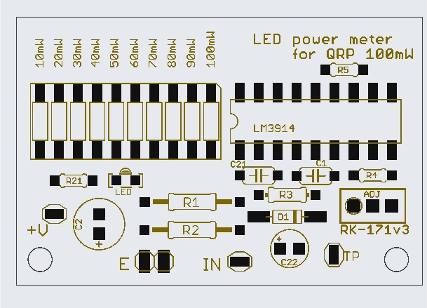 RADIO KITS IN JA : qrp パワー計を自作する。100mWを計測したい。自作