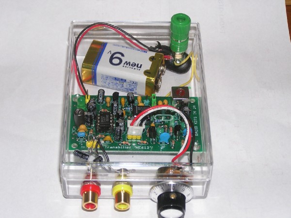 無線で飛ばす「電池管1A2(heptode)によるAMワイヤレスマイク」基板 ...