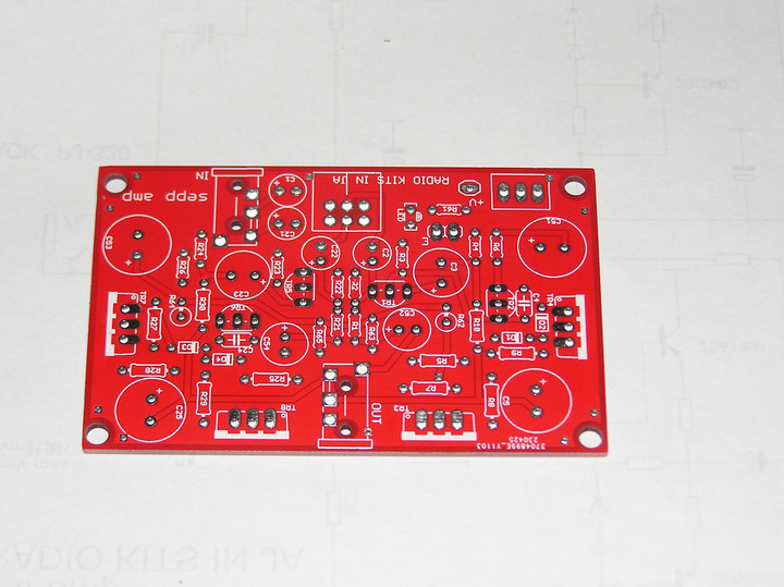 RADIO KITS IN JA : トランジスタ式ミニワッターPart2 。その2。 通電してみた。