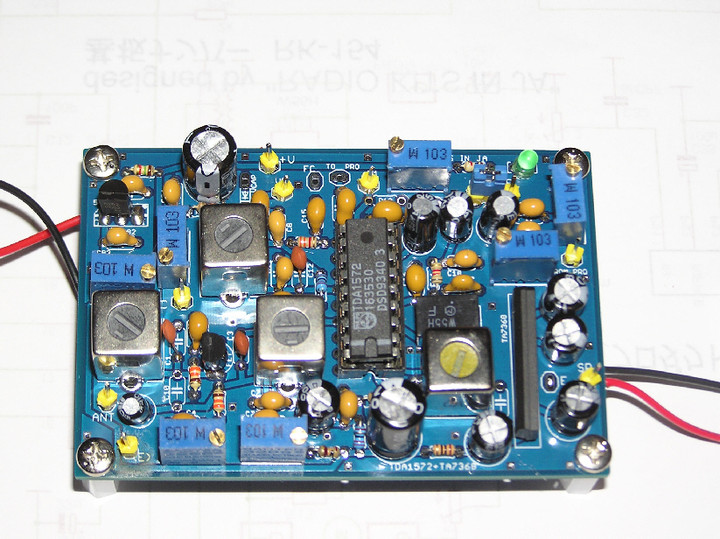 RADIO KITS IN JA : TDA1572 短波ラジオ自作基板キット：中級向 自作キット 。 7MHz用。RK-144