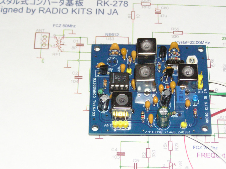 RADIO KITS IN JA : アマチュア無線 50MHzを28MHzに変換する「クリスタルコンバーター」 : 50MHzクリコンp.c.b